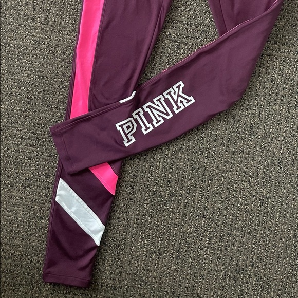Victoria's Secret Pink Cozy Fleece Lined Leggings Luscious Plum Hot Pink XS - Picture 5 of 9